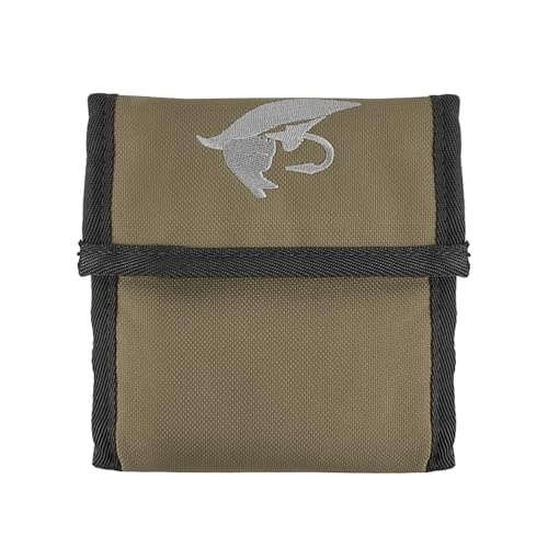 Aventik 10 Pockets Fishing Tackle Binder Fly Fishing Leader Tippet Line Wallet Leader Case Tippet Storage Fly Fishing Great for Pre-Tied Carp and Catfish Rigs - color: grey