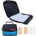 MASTERPRO Fishing Soft Lure Storage Bag with 10 Single Detachable Washable Plastic Pocket Sleeves, for Fishing Tackle Rigs Lines Baits Binder Bag Organizer - color: T-tail Pink