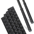 Fishing Rod Handle Grip Pole Wrap X-Tube Heat Shrink Tubing Non-Slip Insulated Abrasion Sleeve-Length:39" Diameter:19/32" (Black) - color: Black, size: Diamter:15mm"(19/32 inch)