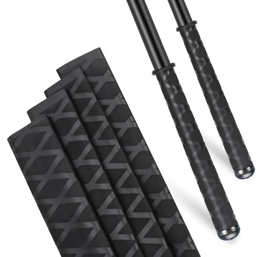 Fishing Rod Handle Grip Pole Wrap X-Tube Heat Shrink Tubing Non-Slip Insulated Abrasion Sleeve-Length:39" Diameter:45/64" (Black) - color: Black, size: Diamter:18mm"(45/64 inch)