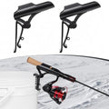 Huntury Adjustable Bucket Rod Holder for Ice Fishing, Clip On Mount, Foldable, Adjustable Angle, Ice Fishing Accessories, Ice Fishing Gear - style: Single - Adjustment