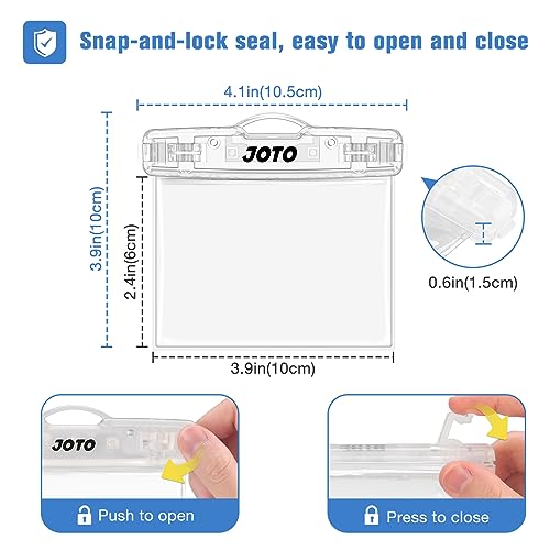 JOTO 2 Pack Waterproof Car Key FOB Case with Lanyard for Swimming Surfing, Small Waterproof Wallet Dry Bag for Money Credit ID Card Cash Coins -Crystal - color: Crystal