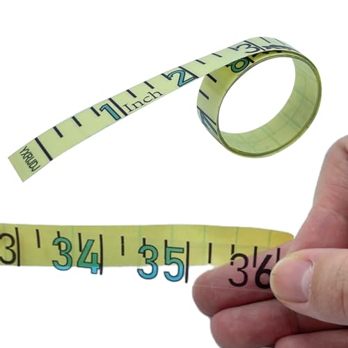 36" Fish Measuring Ruler Sticker for Boat 2 Pcs Strong Self Adhesive Transparent Waterproof Decal Tape Measure Clear Boat Accessories (36 inch) - size: 36 inch