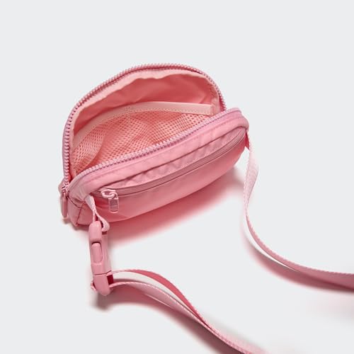 Pander Two Way Zipper Fanny Pack Nylon Everywhere Belt Bag for Women, Water Repellent Waist Packs, Crossbody Bags with Adjustable Strap (Light Pink). - color: Light Pink