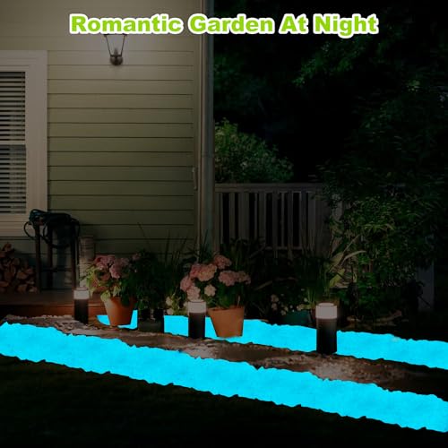 3000pc Glow in The Dark White Stones Luminous Pebbles White Fish Tank Rocks Glow Stones for Garden Glowing Rocks Outdoor Luminous Stone for Fish Tank Patio Aquarium Walkway Driveway,White - size: 3000, style: White
