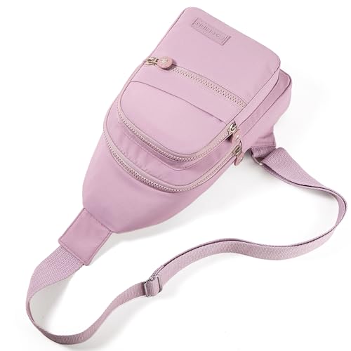 Banelu Small Sling Backpack Crossbody Bags for Women, Small Sling Bag Cross Body Bag Fanny Packs Crossbody Purses - Lilac - color: C Lilac