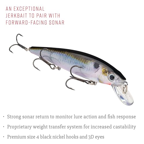 Strike King KVD Jerkbait 3 Hook - color: Natural Shad, size: 4.75 inch (Pack of 1)