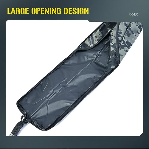 LEOFISHING Portable Folding Fishing Pole Bag 3.94ft/4.59ft/5.25ft Fishing Rod and Reel Protective Case Fishing Tackle Storage Bags Carry Organizer Outdoor for Fishing 3 Size - size: Medium(140cm/4.59ft)