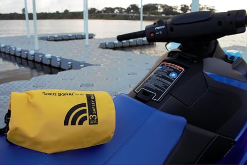 Sirius Signal SB-3L Boating Safety Dry Bag Kit - USCG Approved | Emergency SOS Kit, Includes Electronic Boat Flare Replacement, Essential Safety, Ideal for Kayaks, Boats, and Paddle Craft - size: Dry Bag
