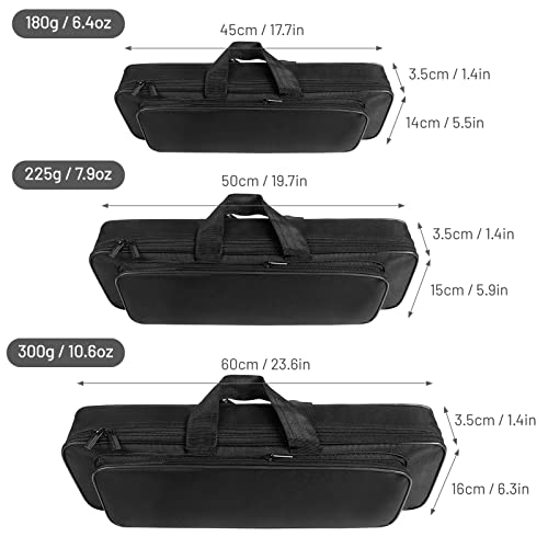 HUIOP Fishing Rod Organizer, 45cm/50cm/60cm Fishing Rod Bag Water-Repellent Fishing Rod Reel Case Bag Fishing Tackle Tool Storage Bag