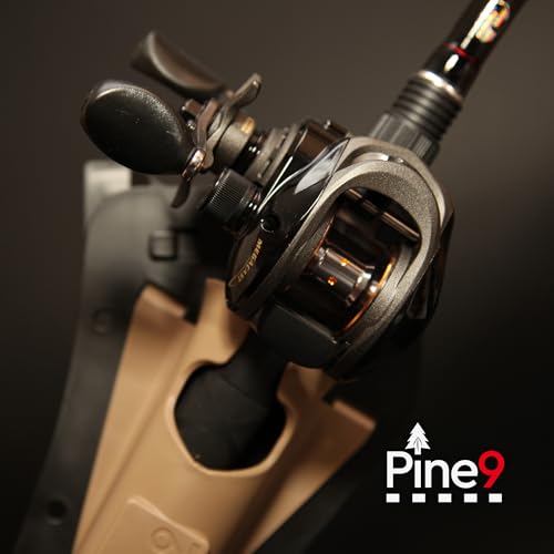 Ambie Fishing Rod Hip Holster - Patented Ambidextrous Quick-Draw Fishing Pole Holder, Made in USA - Spinning, Baitcaster & Centerpin Reels - Fits Any 1.5" Belt - color: Tactical Black