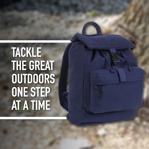 Rothco Canvas Daypack – Heavy-Duty Cotton Canvas Backpack for Hiking, Camping, Traveling, and Daily Use – 34L Capacity - color: Acu Digital Camo