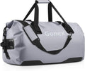 Gonex 40L 60L 80L Extra Large Waterproof Duffle Travel Dry Duffel Bag Heavy Duty Bag with Durable Straps & Handles for Kayaking Paddleboarding Boating Rafting Fishing - color: Gray, size: 60L