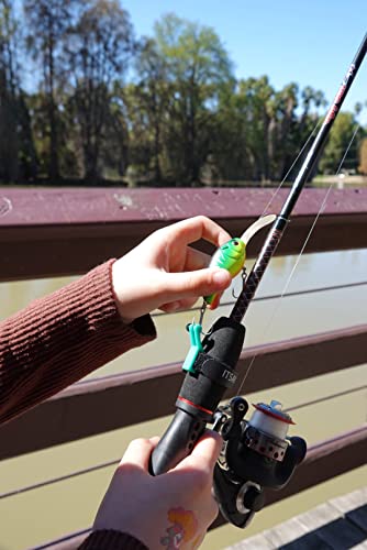 KATCH Hook Keeper for Fishing Rod: Regular & Mini Sizes - Secure Lure & Accessory Holder (Blue, Mini) - color: Mini Blue