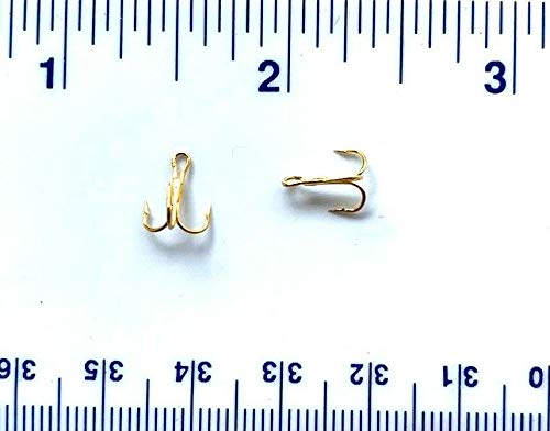 50 Gerry's Tackle 3X Strong Gold Treble Hooks Size 16