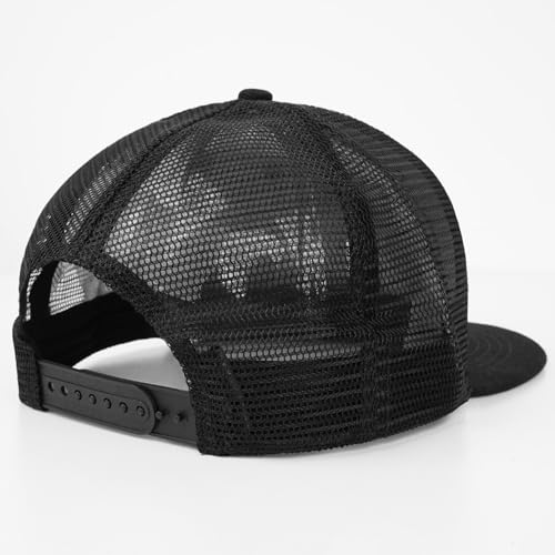 Fishing Gifts for Men - Snapback & Trucker Hats - American Flag Outdoor Fishing Hat - color: 10.balck Flatbrim Mesh (Bassflag)