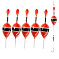 THKFISH Fishing Floats Bobbers Slide Floats Balsa Fishing Bobber Slip Bobbers for Crappie Panfish Trout Bass (1/2oz 2"x5.28") (1/6 1.6"x4.8") 5Pcs - color: Red and Red, size: 1/6 oz 1.6"x4.8" - 5Pcs