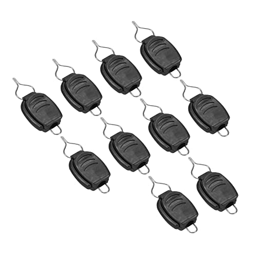 PATIKIL Fishing Line Holders, Baitcasting Reel Fishing Line Holder Clip Buckle Stopper Line Keeper Accessories - color: Black