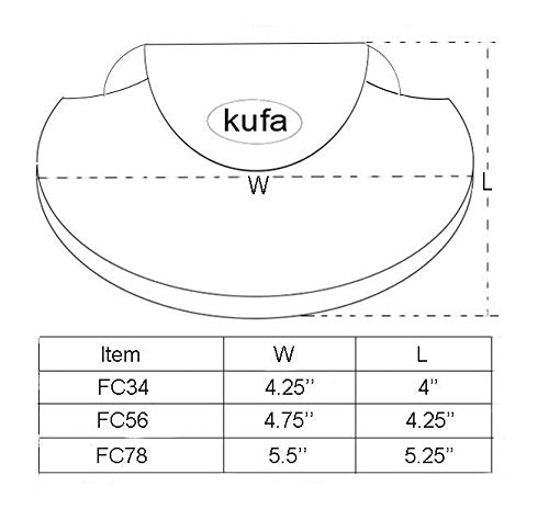 Kufa Sports Fishing Reel Cover Made by 4mm Thickness Neoprene for Spinning Reel, Bait Casting, Low Profile & Fly Reel - style: Fly Reel Cover Large (#5/6)
