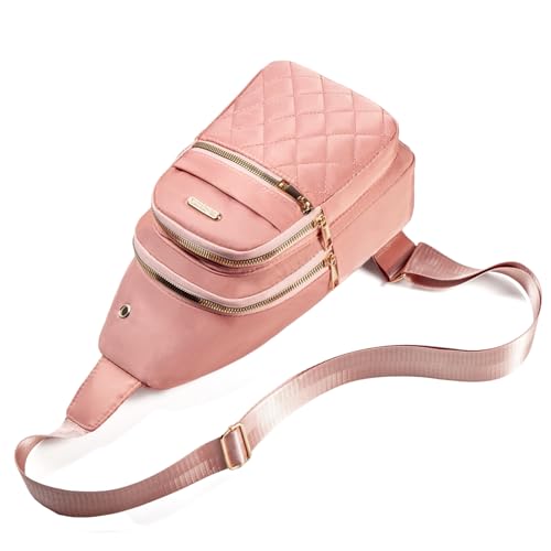 Banelu Small Sling Bag Crossbody Sling Backpack for Women, Small Crossbody Purses Cross Body Bag - Pink - color: R Pink