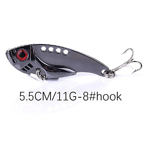 Blade Bait, Walleye Fishing Lures for Bass Fishing Lures Metal Blade Baits for Bass Trout Walleye Lures for Saltwater Freshwater,5pcs with Box