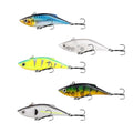 Lipless Crankbait Rattle Trap Fishing Lures Topwater Bass Fishing Lures for Walleye Trout Musky Long Casting Distance Freshwater Saltwater 2.96in/0.39oz FS/YE-06 - style: A2,5pcs
