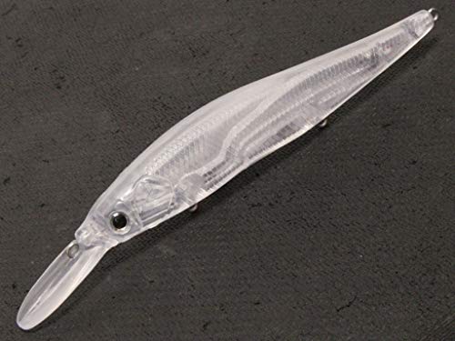 10 Blank Unpainted Minnow Crankbait Topwater Lipless Jerkbait Fishing Lures V3 - color: UPM817P10