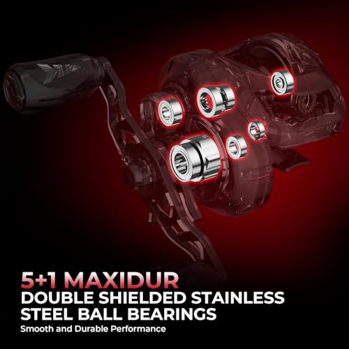 KastKing Royale Legend II Twin Tip Fishing Rod and Reel Combos, Spinning & Casting Combo, IM6 Graphite 2Pc Blanks, Extra Backup Tip Section, Stainless-Steel Guides, KastFlex Technology, EVA Handles - style: Cast: Right Reel, 7'0''- Mh Rod(2 Pcs + Extra Ti
