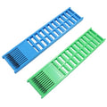 2pcs/4pcs Fishing Hook Holder, Plastic Double Side Storage Hooks Winding Board, Organize Snelled Rigs for Fishing Enthusiasts/Fishermen - color: green,blue(2pcs)