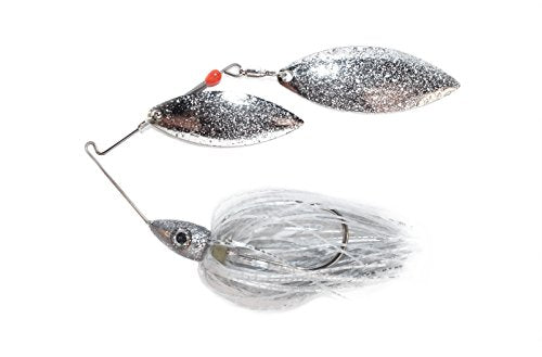 Nichols Lures Pulsator Metal Flake Double Willow Spinnerbait - color: Silver Flash, size: 1/2-Ounce