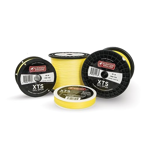 Scientific Anglers XTS Gel Spun 100 yd Polyethylene Fly Line Backing, Yellow, 30#