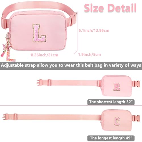 Initia Belt Bag - Fanny Pack for Girls & Teens - Trendy Small Waist Pack for Ages 8-12 - Birthday Gifts - color: Pink, style: R