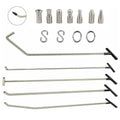 LadyRosian Paintless Dent Repair Tools 5 pcs Rods Kit for Car Auto Body Dents Hail Damage Removal