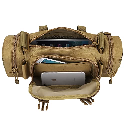 G4Free Fanny Deployment Tactical Waist Pack - Small Sling Pack Hand Carry Handlebar Bag - color: Tan
