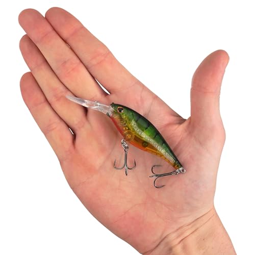 Berkley Scented Flicker Shad Fishing Hard Bait - color: Flashy Perch Pro Pack, size: 5/16 oz, 2.75"