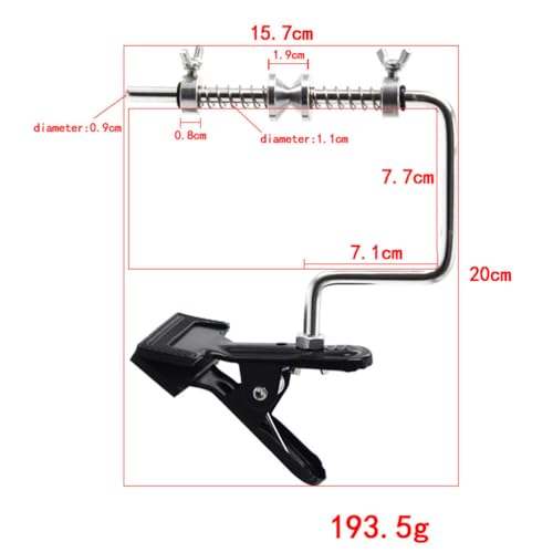 NOLITOY Fishing Line Winder Spooler with Adjustable Tension Clip Portable Line Spooling Station for Spinning and Casting Reels Compact Tool to Twist DIY Fishing Pole Accessories