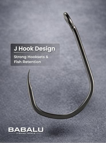 Barbless Fishing Hooks BB20-50Pcs High Carbon Steel - size: #4