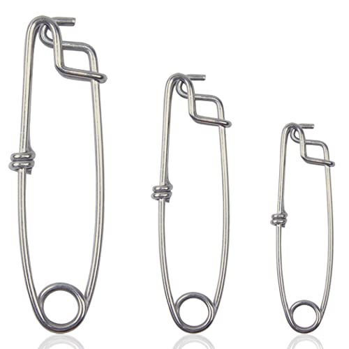 Longline Fishing Snap Clips 6PCS Stainless Steel Strong Long Line Clips Branch Hanger Floatline Tuna Clips Fishing Tackle Connector 4in 5in 6in - size: 4inch-6pcs