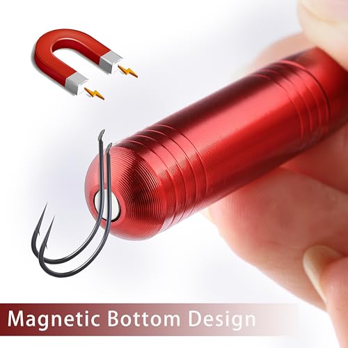 4PCS Fishing Hook Remover, Stainless Steel Fish Hook Remover Tool for Finishing, Storage Tube Included