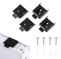 coolaroo Replacement Parts - Outside Mounted Blinds Curtain Rod Bracket Attachment, Vertical Blinds Replacement Parts, Deer Blind Brackets & mini Blind Brackets for Blinds Replacement - color: Black, size: 2 SET