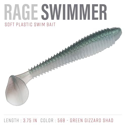 Strike King Rage Swimmer - color: Green Gizzard Shad, size: 0.2125"