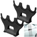 Silipull 2 Pcs Magnetic Fishing Rod Holder for Car Portable Outdoor Pole Rack Fly Fishing Pole Rack Stands with 3 Holder Slots for Truck Bed Wall Garage Door Summer Boat Accessories for Men Gifts