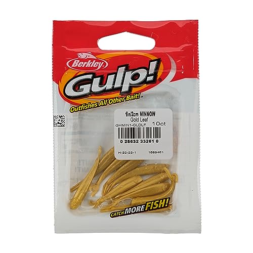 Berkley Gulp! Minnow Fishing Soft Bait - color: Gold Leaf, size: 1"