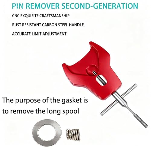 QUA'ANNYU Fishing Reel Maintenance Kit, Professional Fishing Reel Care & Repair Tool Set with 24/30/38-in-1 Screwdriver Set - color: Red Kit-Manual Screwdriver