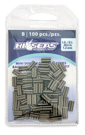 Hi-Seas Mini Double Barrel Copper Crimp Sleeves, 1.6 Millimeter Inside Diameter, 100-Pieces, Black - style: 1.6 mm ID/100 pc