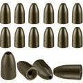 16 Pcs Tungsten Fishing Weights for Bass, Pitching and Flipping Sinker, Sizes 1/8, 1/4, 3/16 Oz Bullet Sinker, Bass Gear