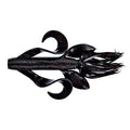 Yamamoto Custom Baits 4" Kreature Soft Creature Bait, 7-Pack, Bass Fishing Soft Plastic Lure, Multiple Colors - color: BLACK W/ SMALL RED FLAKE (7 PACK)