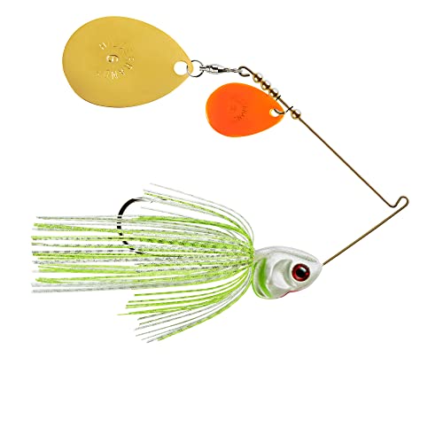 Booyah BYCVS1OGC729 Covert Series - White Chartreuse Silver Scale/Pearl Chartreuse 1 oz, Multi, One Size