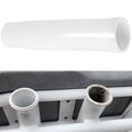 Vinyl Inserts for Fishing Rod Holder, Fits for Boats, Yachts, Ships, 1-5/8 Inches ID, 8.5 Inches Length, Strong & Durable, Water and Rust Resistant, Flared White - style: 1 Pc