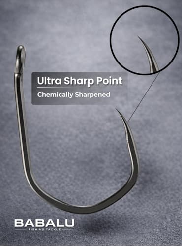 Barbless Fishing Hooks BB20-50Pcs High Carbon Steel - size: #10